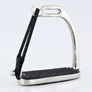 Étriers d'équitation pour cavalier, étriers de sécurité pour l'endurance, fournitures et équipements équestres, en caoutchouc et cuir, robustes, flexibles et élastiques - Product Image 3