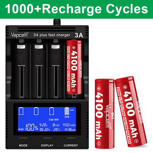 Batterie cylindrique rechargeable originale <span class=keywords><strong>Vapcell</strong></span> S41 <span class=keywords><strong>21700</strong></span> 3.7V 4100mAh 45A/70A Max pour pack de batteries et outils électriques - Product Image 4