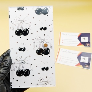 Paleta de Pestañas de Plástico con Diseño de Cereza, Moderna y Elegante, con Pinzas Magnéticas, Paleta para Extensión de Pestañas, Marca Privada, Logotipo Personalizado - Product Image 3
