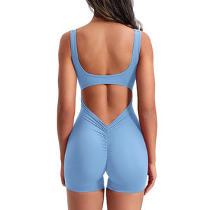 Mono Deportivo de Yoga de Cintura Alta para Mujer, Sin Costuras, Ropa Deportiva, Mono de Fitness de Spandex y Poliéster para Correr - Product Image 5