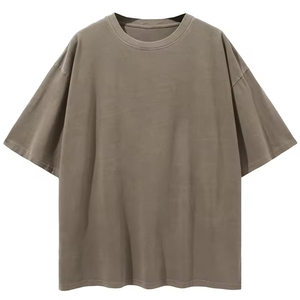 Camiseta personalizada con lavado ácido, impresión digital, 300 gsm, algodón grueso, estilo oversized, streetwear para hombre, OEM - Product Image 6