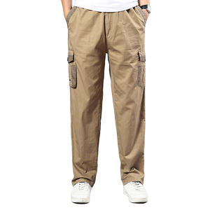 SPINE CRAFT Pantalon de jogging décontracté pour homme, coupe droite, en toile respirante, multi-poches, séchage rapide, idéal printemps-automne - Product Image 1