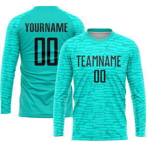 Custom Youth Goalkeeper Jersey Padded Goalie Shirt Long Sleeve Junior Football Team Kit For 2026 USA And Europe Marker - Product Image 3
