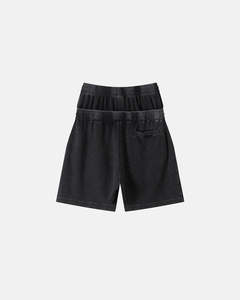 Pantalones Cortos de Pana para Hombre, Cintura Alta, Color Sólido, Cintura Elástica, Diseño Casual Transpirable con Bolsillos, Ajuste Cómodo, Estilo Deportivo - Product Image 4