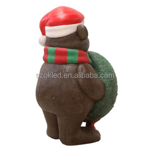 Oso de peluche de Navidad con corona Oso de peluche Cascanueces Dragón Santa Panda Calabaza Gorila Halloween Pascua Decoración de vacaciones - Product Image 6