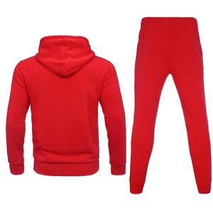 Conjunto deportivo con capucha para hombre, mezcla de algodón, tela transpirable, pantalones jogger de corte ajustado, ropa deportiva informal para gimnasio y correr, a precios razonables. - Product Image 2