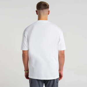 <b>Mens</b> Front Logo Plain <b>White</b> Premium Cotton Breathable Quick Dry <b>Short</b> <b>Sleeve</b> T-<b>Shirt</b> for Streetwear Summer Casual - Product Image 2