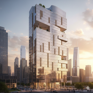 ชุดครัวสำเร็จรูปทรงตัวแอลแบบโมเดิร์นไม้โอ๊คไร้กรอบ ยี่ห้อ JY Project รุ่นสั่งทำพิเศษสำหรับเวียดนาม มาตรฐานสหรัฐอเมริกา - Product Image 1