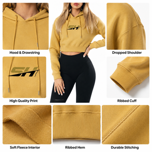 Sudaderas con Capucha Personalizadas de Diseño Casual, Estilo Urbano, Hombros Caídos, Transpirables, Ecológicas, Tejidas, a Bajo Precio, para Mujer - Product Image 6