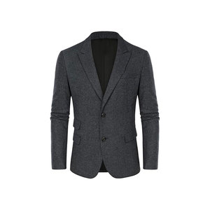 Blazers pour hommes STITCH MASTER de haute qualité, coupe ajustée moderne, confection haut de gamme, en polyester, simple boutonnage, col cranté - Product Image 1