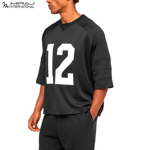 Maillot de football américain noir de bonne qualité, nouvelle arrivée, confortable, service OEM ODM, produit classique et tendance, meilleur fournisseur - Product Image 3