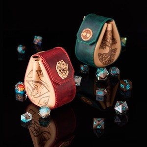 Bolsa de Almacenamiento de Dados de Cuero PU con Cordón, Portátil, para Juegos de Rol, Ideal para Regalos, Venta al Por Mayor - Product Image 1