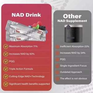 אבקת משקה NAD+ ניקוטינמיד ריבוזיד PQQ רסברטרול בתווית פרטית של יצרן ציוד מקורי, תוסף אנרגיה נגד הזדקנות בכמויות גדולות - Product Image 3