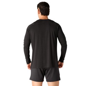 Camiseta Deportiva de Manga Larga para Hombre, Corte Ajustado, para Gimnasio, Entrenamiento, Rendimiento, Elástica, Fitness, Venta al Por Mayor OEM - Product Image 2