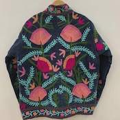 Chaqueta Corta de Terciopelo Bordada Suzani, Chaqueta de Terciopelo Unisex, Prendas Indias Disponibles al por Mayor - Product Image 2