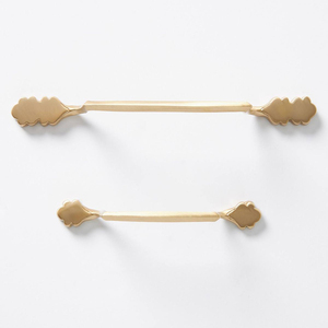 Furniture Hardware <b>Pulls</b> Round Brass <b>Handle</b> Modern <b>Light</b> Luxury Cabinet Wardrobe Door Retro Drawer Long <b>Handle</b> - Product Image 2