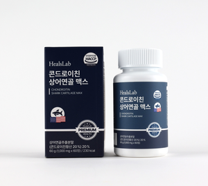 HealsLab Condroitina de Cartílago de Tiburón Max 1,000mg Complejo 60 Tabletas Suplemento Premium para la Salud Ósea para Adultos - Product Image 1