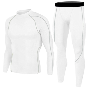 Traje de Compresión para Hombre, Personalizable, Precio de Mayoreo, Impresión Digital, Spandex/Nailon, Elástico en 4 Direcciones, Secado Rápido, para Gimnasio - Product Image 1