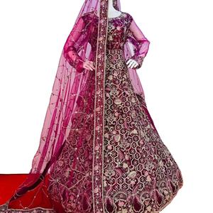 Kurti Tradicional Indio para Bodas, Vestido de Diseñador para Mujeres Adultas, Ropa de Fiesta con Dupatta, Tela de Red de Secado Rápido para Todas las Temporadas - Product Image 1