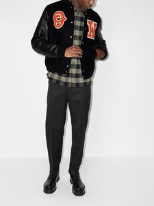 Veste de baseball personnalisée pour homme, style streetwear, corps en laine, manches en cuir, patch en chenille, veste de style hip hop, veste bomber - Product Image 3