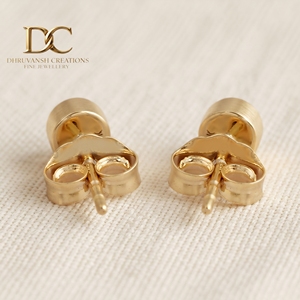 Pendientes de Diamantes Cultivados en Laboratorio con Certificado IGI, Oro Amarillo Sólido de 14 Quilates, Corte Brillante Redondo, Joyería para Mujer, Boda, Fiesta - Product Image 4