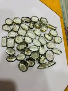 พลอยทรีมูร์ตี สีเขียวธรรมชาติ อเมทิสต์ พรัสซิโอไลต์ เจียระไนทรงเหลี่ยม คุณภาพระดับ AAA พลอยเม็ดเดี่ยวจากราชสถาน ได้รับการประเมินโดยบุคคลที่สาม - Product Image 3