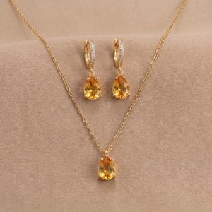 เครื่องประดับเงินแท้ 925 ขายส่ง เครื่องประดับผู้หญิง ชุดสร้อยคอและต่างหู สร้อยคอ ต่างหู ชุดเครื่องประดับเจ้าสาวเงินแท้ 925 - Product Image 6