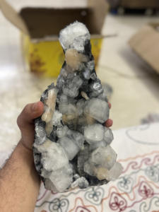 ตัวอย่างธรรมชาติ Chalcedony สีดำ-สง่างามและน่าสนใจ - Product Image 4