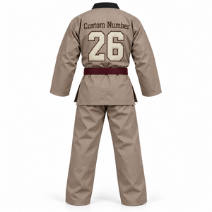 Tenue d'entraînement de Taekwondo RexFit Comfort Fit : Haut unisexe à col en V et pantalon coupe droite avec ceinture assortie – Vente en gros - Product Image 3
