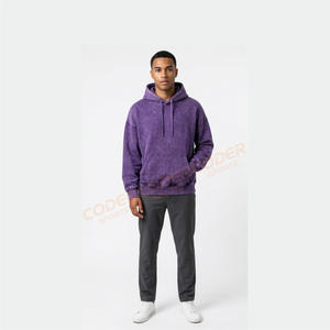 Nouvelle Tendance 2026 : Sweat à Capuche Vintage Streetwear de Haute Qualité 100% Coton Brodé, Délavé à l'Acide, Écologique – Série High Street - Product Image 4