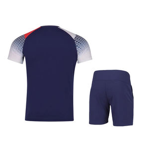 ชุดกีฬาเทนนิสชายขายส่ง ชุดยูนิฟอร์มแบดมินตัน ดีไซน์ใหม่ ชุดกีฬาแบดมินตันและเทเบิลเทนนิส - Product Image 3