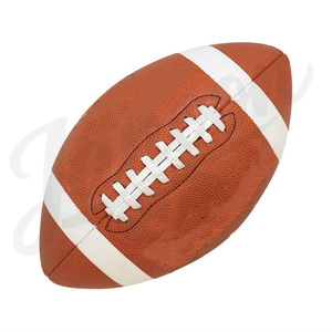 Ballon de football américain personnalisé en PU/cuir, durable, pour l'entraînement sportif en extérieur, vente en gros, logo personnalisé - Product Image 5
