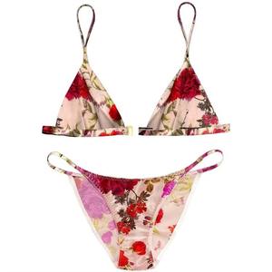 Conjunto de Bikini Estampado para Mujer, Estilo Moderno, de Alta Calidad, Dos Piezas, Traje de Baño con Brasier y Braguita - Product Image 1