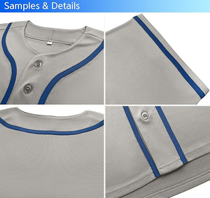 Maillot de baseball unisexe camouflage effet éclaboussures, mélange camouflage personnalisé, maille respirante, boutons sur le devant, manches courtes - Product Image 4