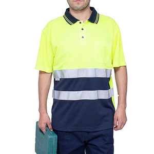 เสื้อโปโลพนักงานรักษาความปลอดภัย OEM ลายพิมพ์โลโก้ฤดูร้อน ผ้าฝ้าย 100% ทรงคลาสสิก เสื้อยืดทำงาน - Product Image 1
