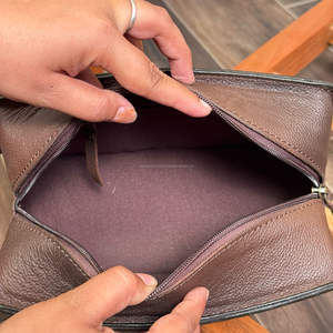 New Customized Hand Tooled Leather <b>Travel</b> <b>Toiletry</b> <b>Bag</b> Large Capacity Cosmetic <b>Bag</b> Cowhide Portable Storage Makeup <b>Bag</b> for <b>Women</b> - Product Image 6