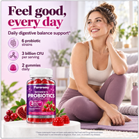Gummies Probiotiques pour Femmes avec Extrait de Canneberge - 3 Milliards d'UFC pour la Santé Féminine et Digestive - 120 Comprimés - Vente en Gros
