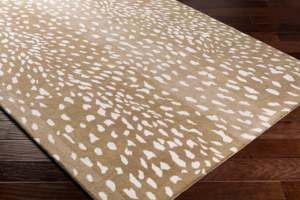 Tapis moderne fait main de couleur beige à pois blancs pour la maison, le salon et la chambre, lavable, idéal pour les pique-niques, ensembles de tapis - Product Image 3
