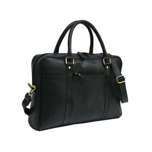 Elegante Maletín para Portátil de Cuero con Múltiples Bolsillos y Costuras Resistentes, Ideal para Profesionales, Uso en la Oficina y Viajes - Product Image 1