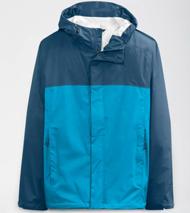 Veste d'extérieur légère et imperméable pour homme avec capuche, logo frontal, col montant, imperméable pour la randonnée et le camping, en tissu tissé - Product Image 4