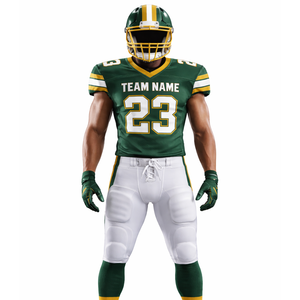 American Football Uniform Set Full Gear Adult Padded Jersey Pants Helmet <b>Gloves</b> Socks Short Custom Team Colors Custom logo - Product Image 1