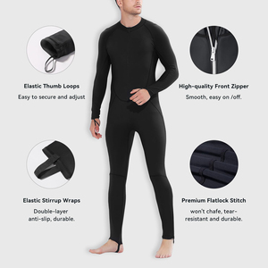 Traje de buceo para hombre de neopreno liso para un mínimo de resistencia al agua, traje de neopreno de alto rendimiento para atletas profesionales. - Product Image 3