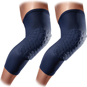 Genouillères en néoprène à absorption des chocs en nid d'abeille, à enfiler, unisexe, protection toutes saisons, pour le basketball et le sport - Product Image 1