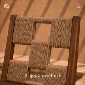 Custom Contemporary Solid Teak Wood Artisan Rope <b>Dining</b> <b>Chair</b> Eco-Friendly Handmade Durable Hospitality Outdoor Apartment - Product Image 2