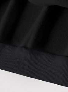 Sudadera con Capucha Negra Extra Grande Unisex, Sudadera de Forro Polar de Manga Larga, Estilo Casual Urbano, Corte Holgado, para Uso Diario, Cómoda y con Estilo - Product Image 2