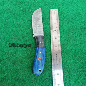 Cuchillo de Supervivencia para Camping y Caza, con Mango de Madera Pakka, Hoja de Acero Damasco Hecha a Mano, Grado Industrial, Garantía de 3 Años - Product Image 4