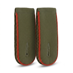 Épaulettes de style EM rouges avec passepoil, personnalisées et brodées, pour uniforme de cérémonie, vente en gros - Product Image 3