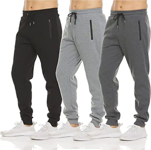 Pantalones Deportivos para Hombre, Transpirables, con Cintura Elástica y Cordón Ajustable, Corte Ajustado, Cómodos para Gimnasio y Entrenamiento - Product Image 2
