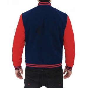 <b>Top</b> Trending Hot Selling Custom Geometric Thick Stand Collar University Student Wool Baseball Varsity Jackets Many Colors - Product Image 2