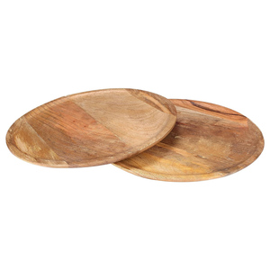 Juegos de platos de aperitivo de madera de mango de lujo, cargadores de madera, platos de cena, venta al por mayor, platos de madera para servir, exportación directa de fábrica - Product Image 3
